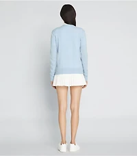 Cashmere Embroidered Golf Cardigan