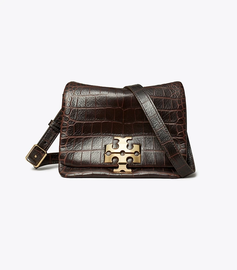Charlie Croc-Embossed Shoulder Bag