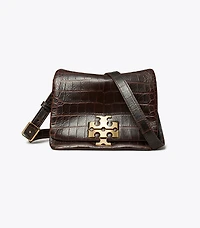 Charlie Croc-Embossed Shoulder Bag