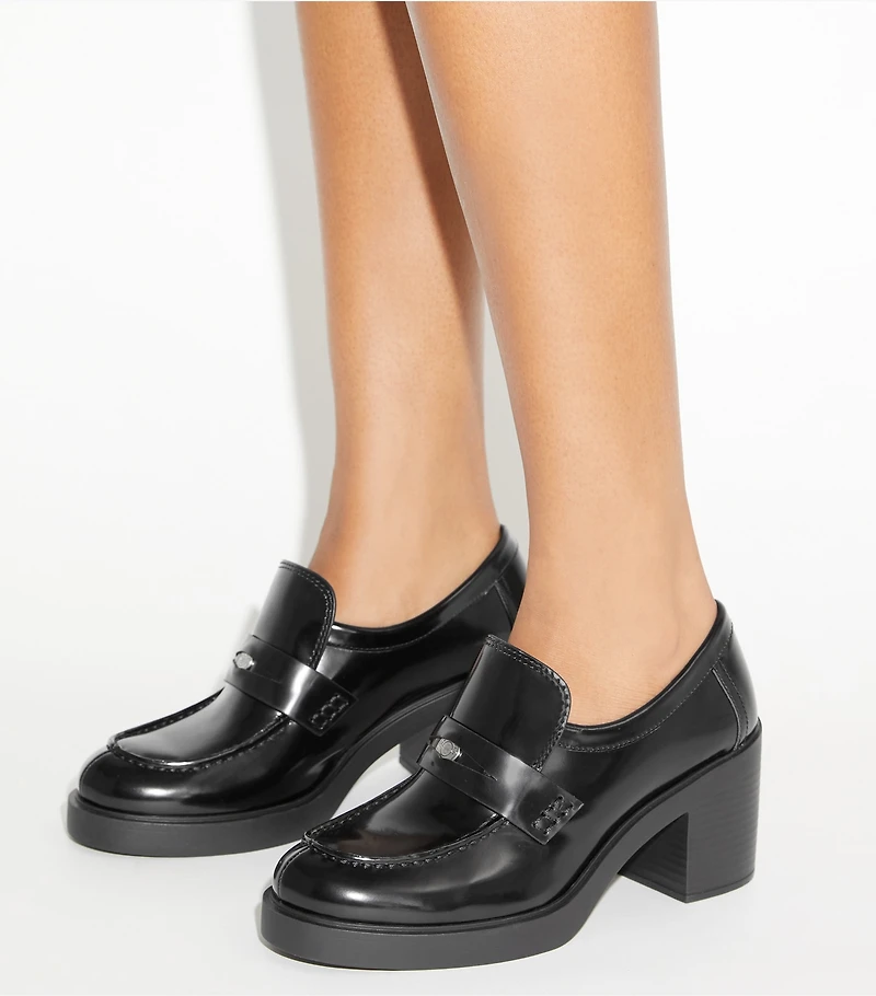 Classic Heeled Lug Loafer