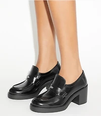 Classic Heeled Lug Loafer