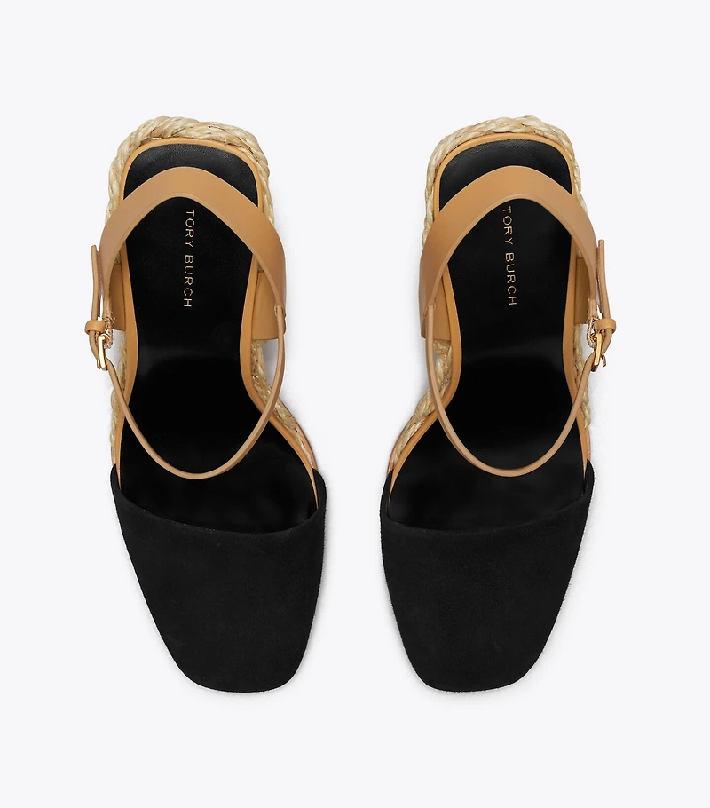 Closed-Toe High Espadrille