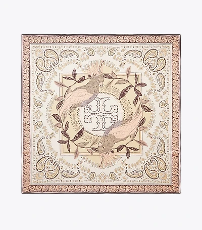 Cockatoo Bandana Silk Square Scarf