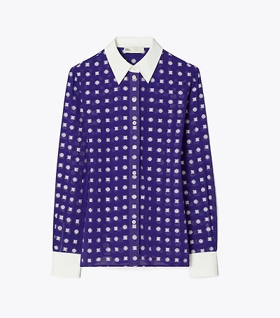 Colorblock Jacquard Shirt