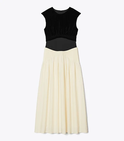 Colorblock Pleated Dress