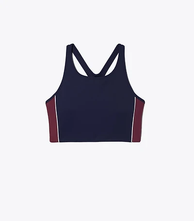 Contrast Piped Long Bra