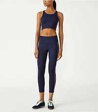 Contrast Piped Long Bra