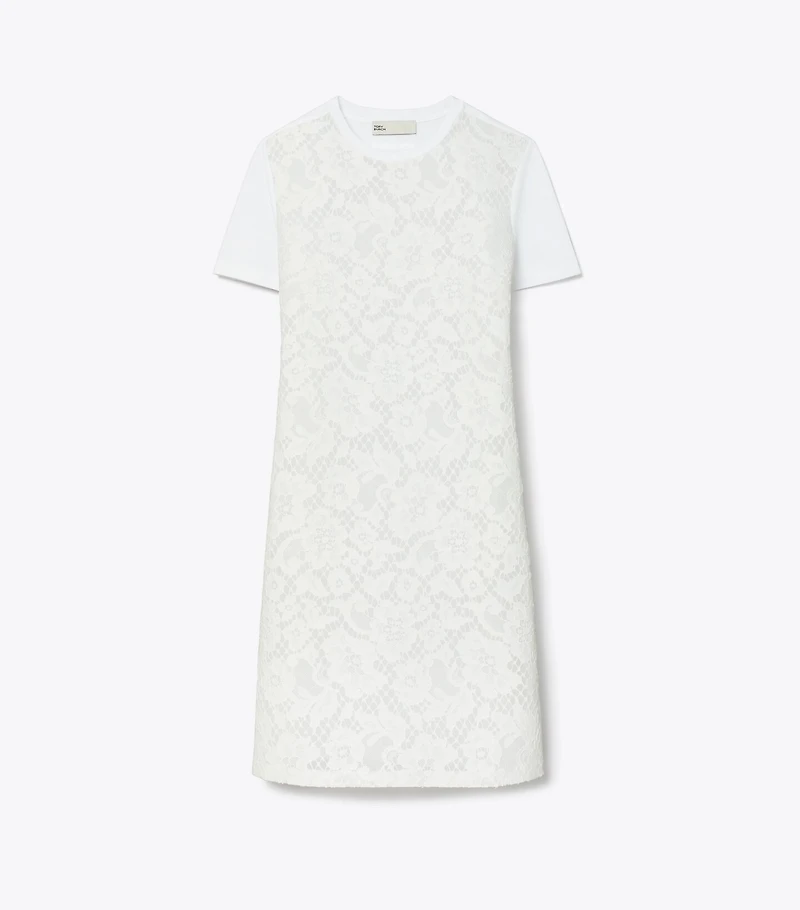 Corded Lace T-Shirt Dress
