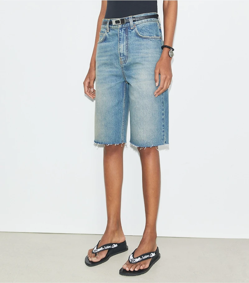 Cotton Denim Short
