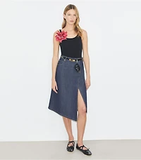 Cotton Denim Skirt