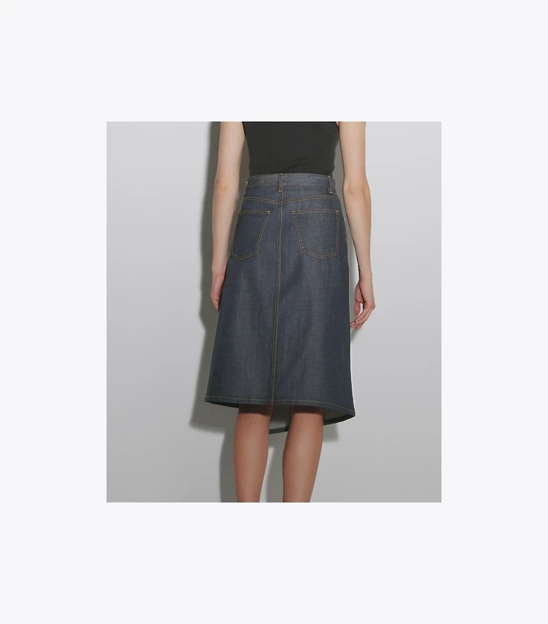 Cotton Denim Skirt