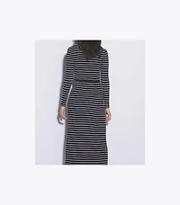 Cotton Knit Polo Dress