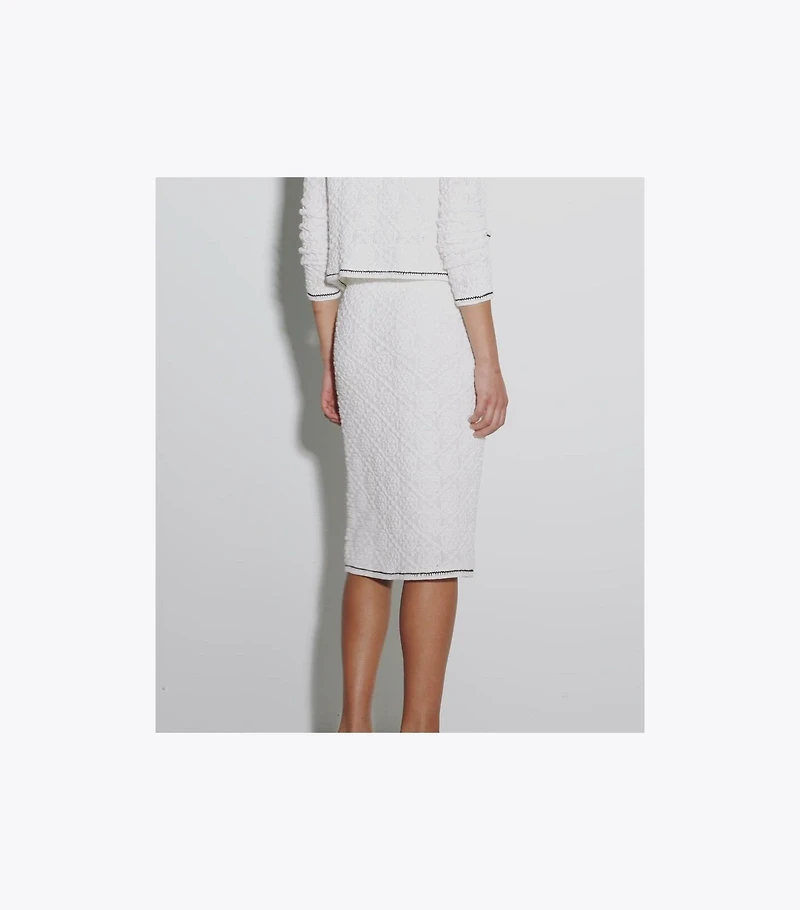 Cotton Logo Lace Cardigan