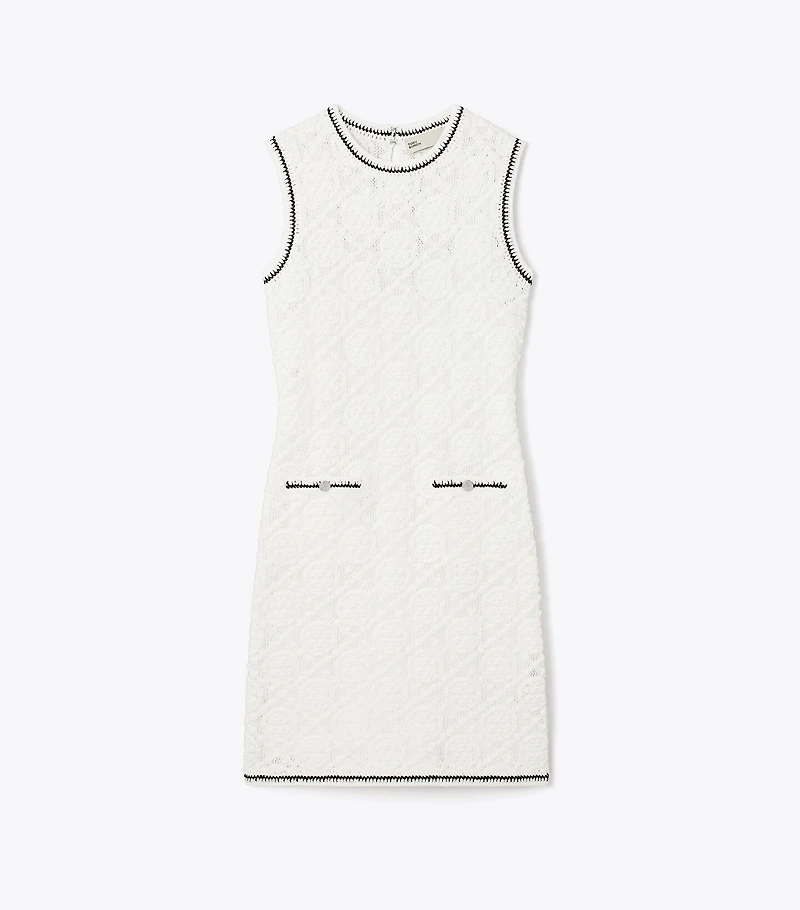 Cotton Pointelle Knitted Tank Dress