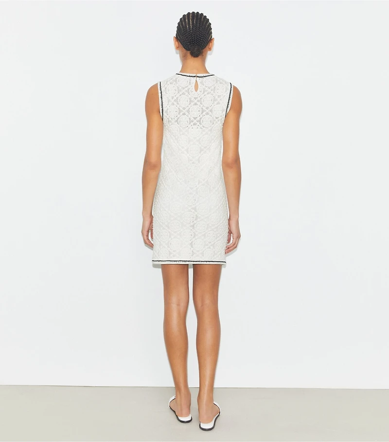 Cotton Pointelle Knitted Tank Dress