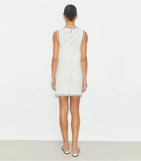 Cotton Pointelle Knitted Tank Dress