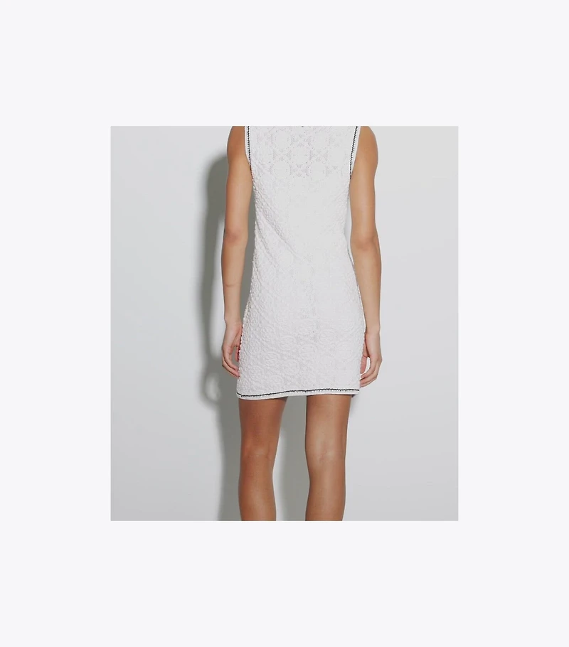 Cotton Pointelle Knitted Tank Dress
