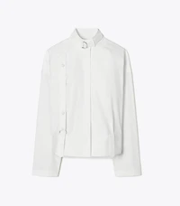 Cotton Poplin Bomber Shirt