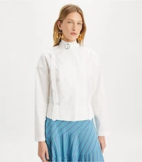 Cotton Poplin Bomber Shirt