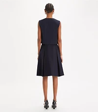 Cotton Poplin Button Top