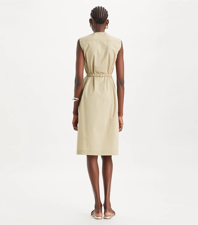 tory burch embroidered poplin dress Tory Burch Embroidered Floral Artist's Midi Dress
