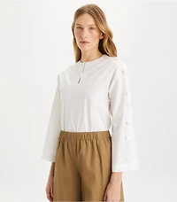 Cotton Poplin Knot Tunic