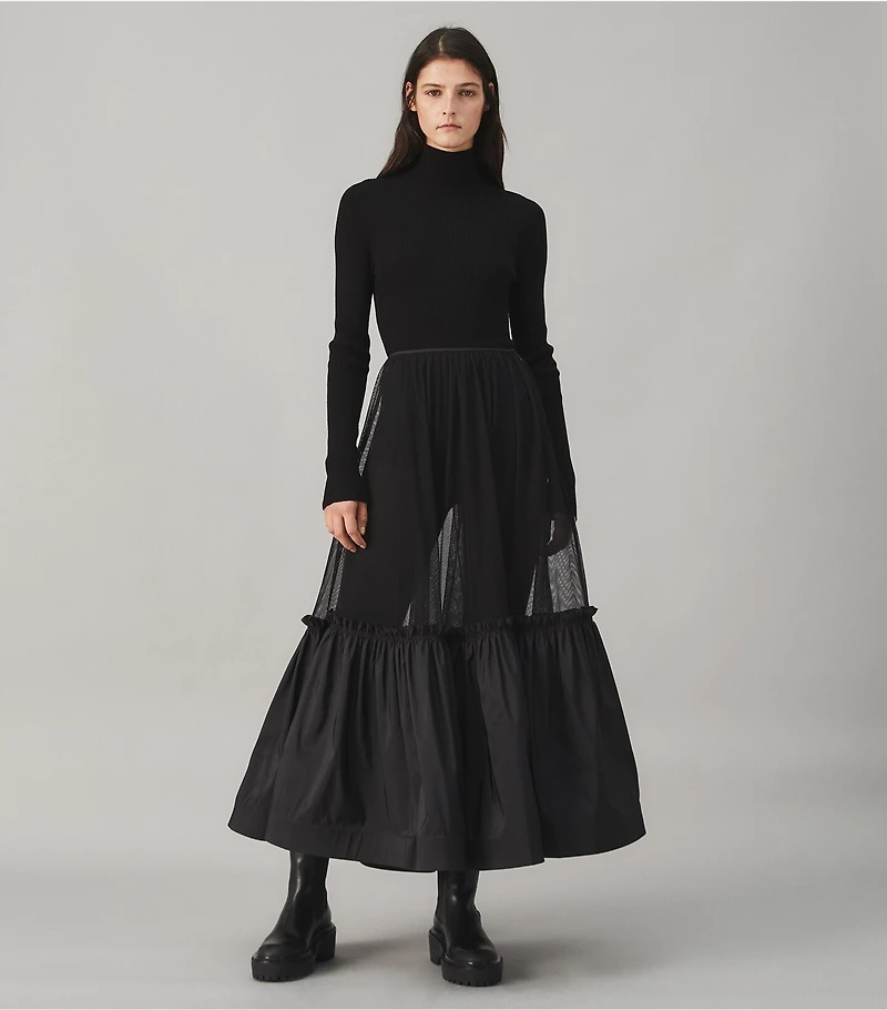 Cotton Tulle Crinoline Skirt