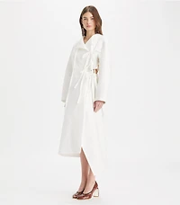 Cotton Wrap Dress