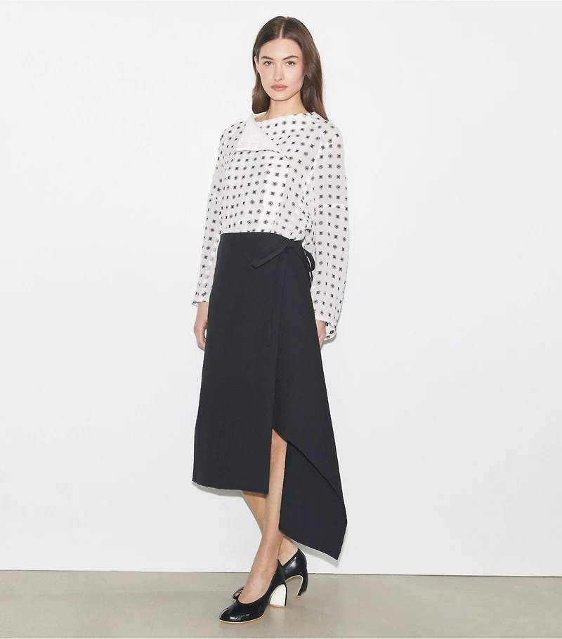 Cotton Wrap Skirt