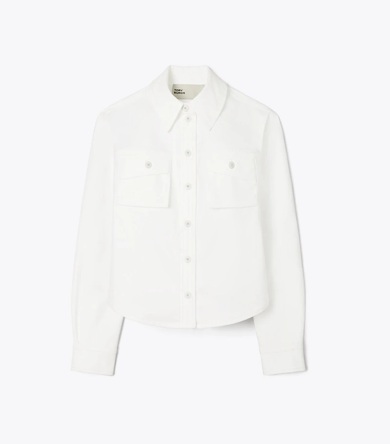 Cropped Cotton Jacket