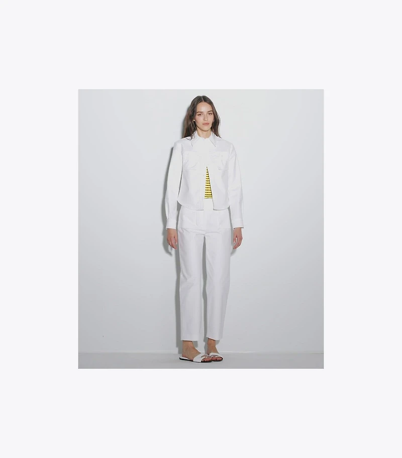 Cropped Cotton Jacket