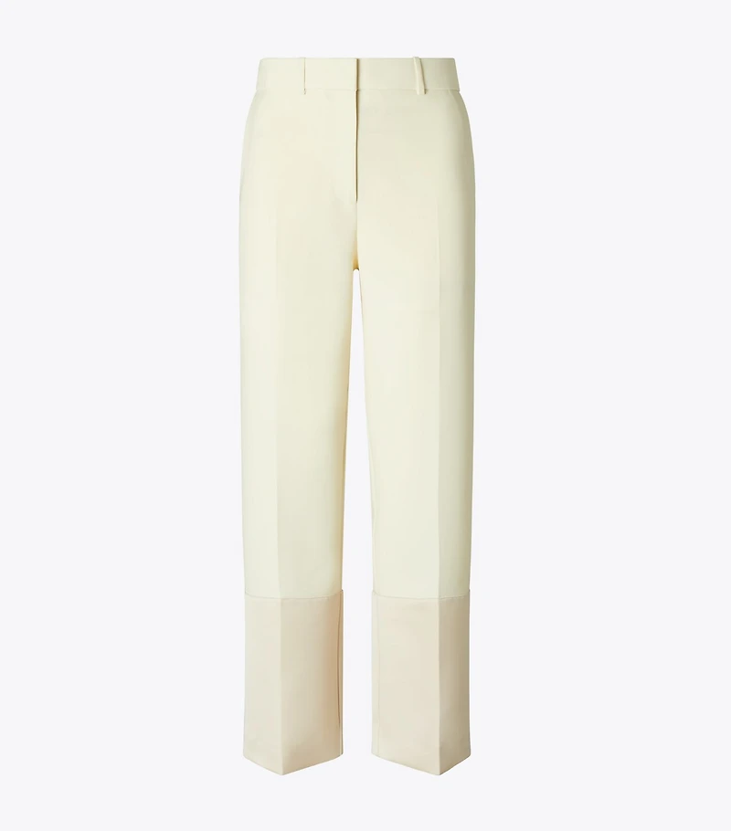 Cropped Crepe Pant