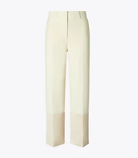 Cropped Crepe Pant