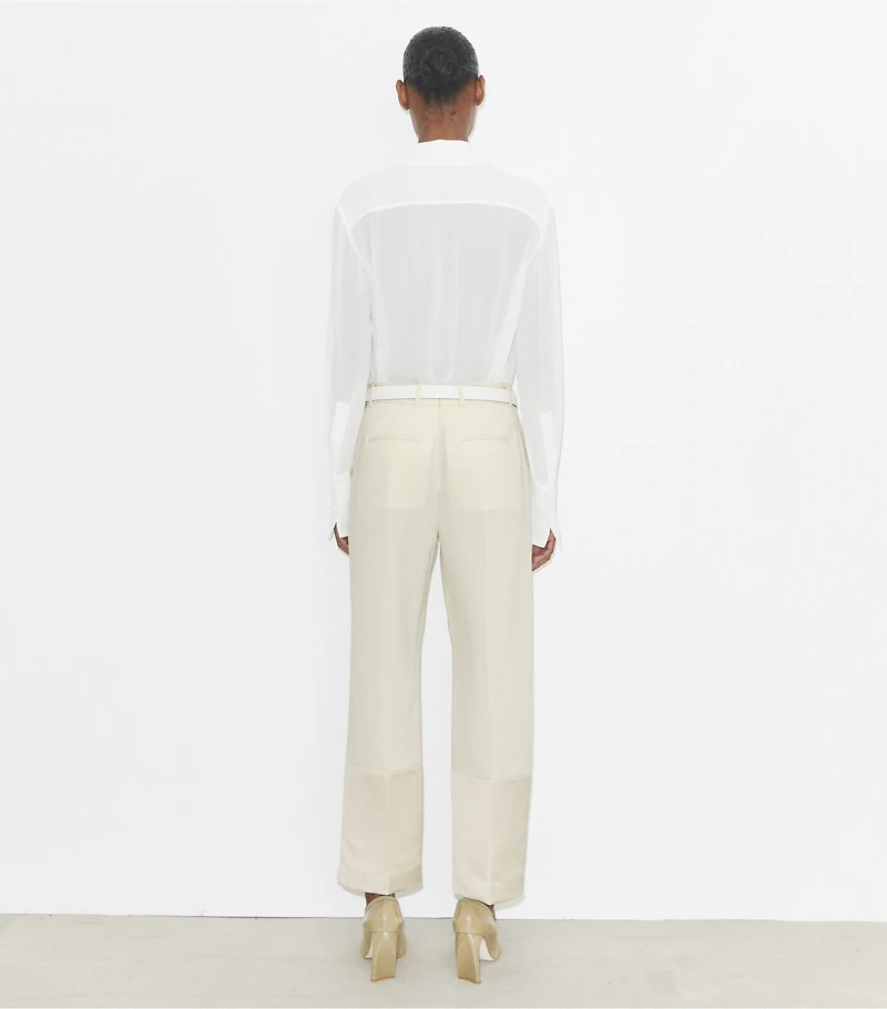 Cropped Crepe Pant