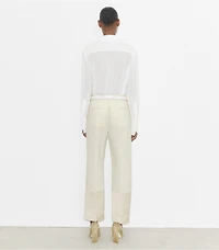 Cropped Crepe Pant