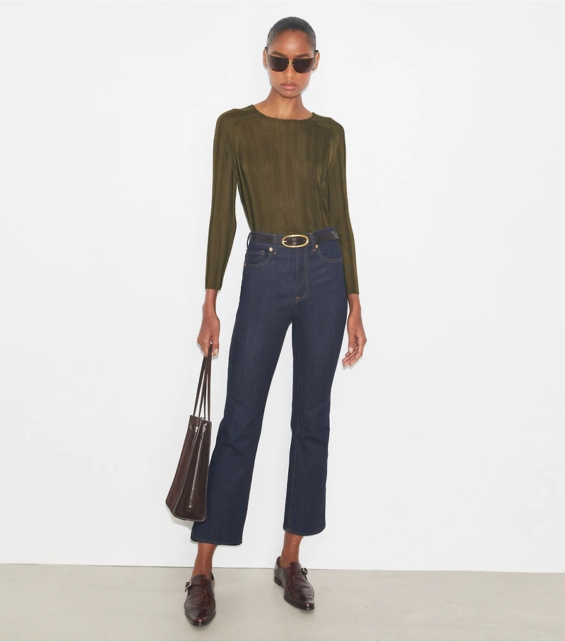 Cropped Flare Jeans