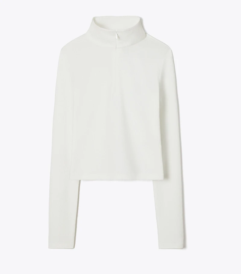 Cropped Jacquard Top