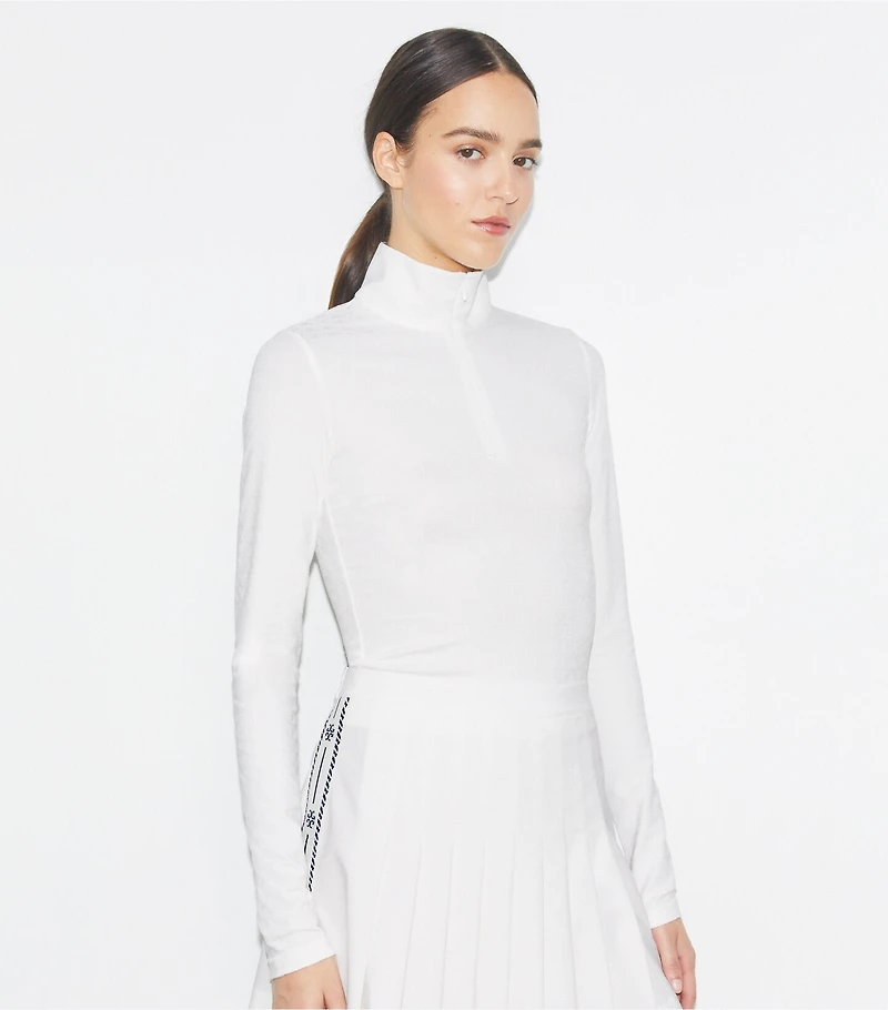 Cropped Jacquard Top