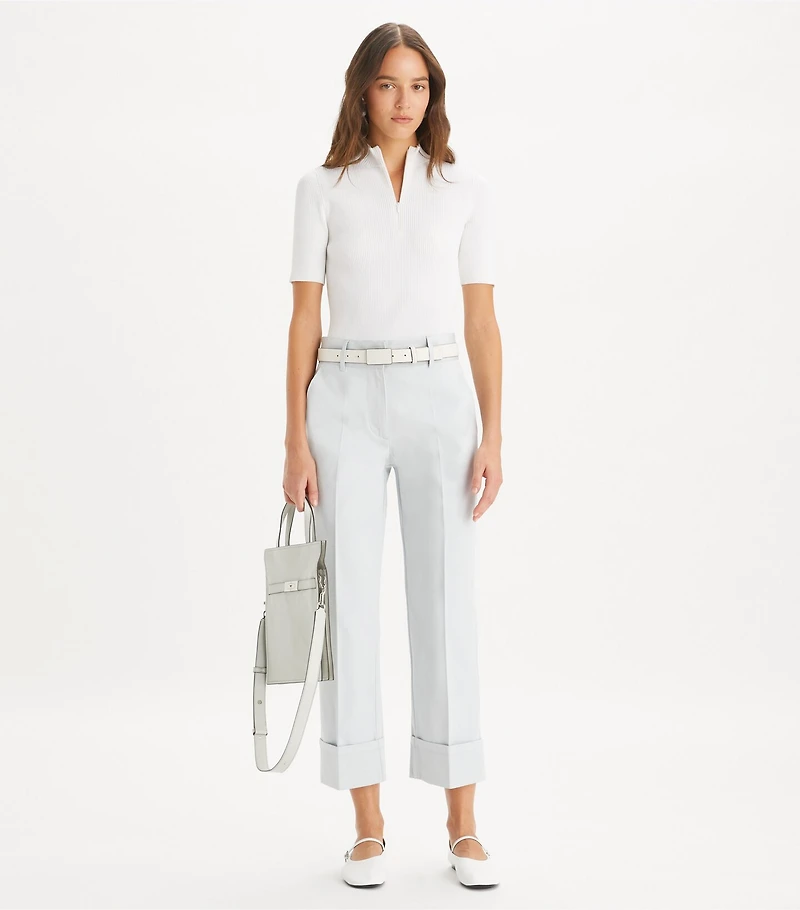 Cropped Twill Pant