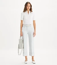 Cropped Twill Pant