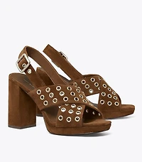 Cross-Band Heeled Sandal