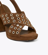 Cross-Band Heeled Sandal