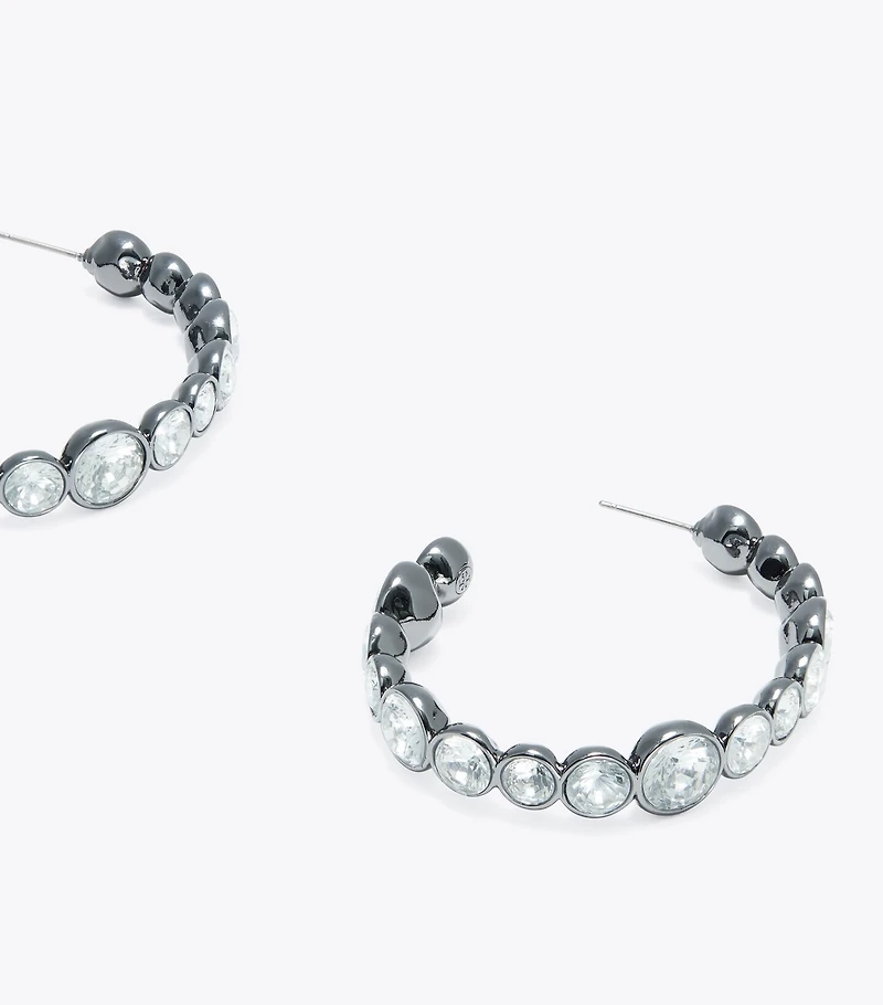 Crystal Hoop Earring