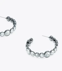 Crystal Hoop Earring