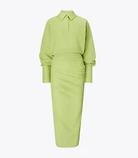 Cuffed Jacquard Dress