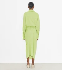 Cuffed Jacquard Dress