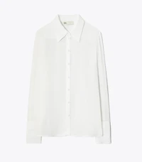 Cuffed Viscose Shirt