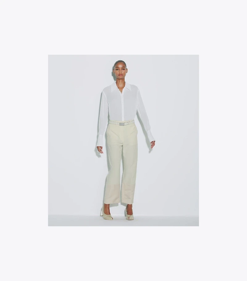 Cuffed Viscose Shirt