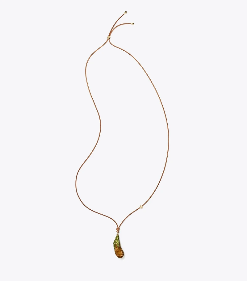 Curiosity Eggplant Pendant