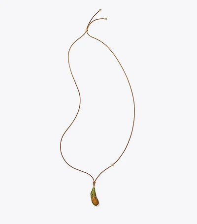 Curiosity Eggplant Pendant